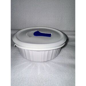 Corning Ware French White 6.5" F-24-B 725ml Baking Dish vented Lid F-24-VPC
